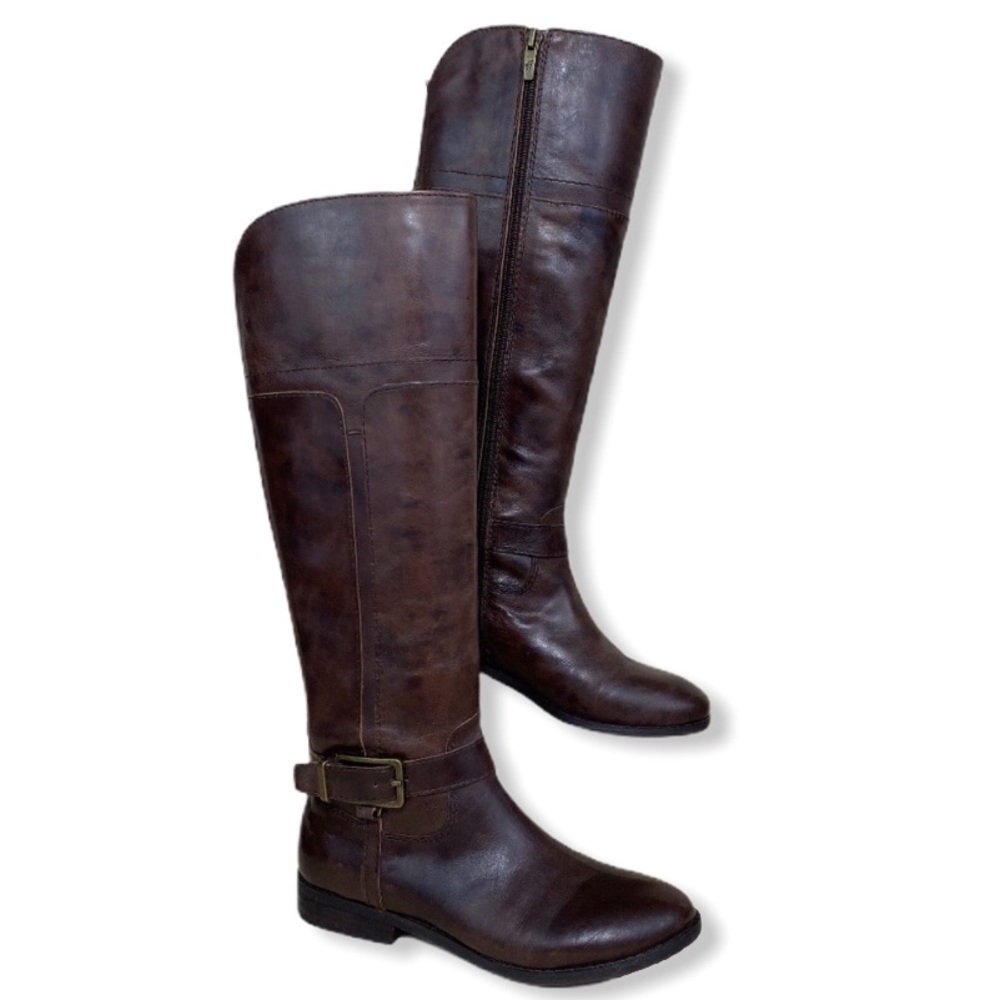 Marc Fisher Aysha Leather Knee High Riding Boots